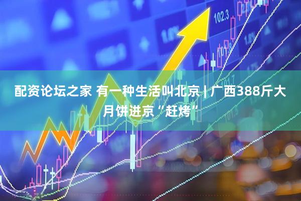 配资论坛之家 有一种生活叫北京 | 广西388斤大月饼进京“赶烤”