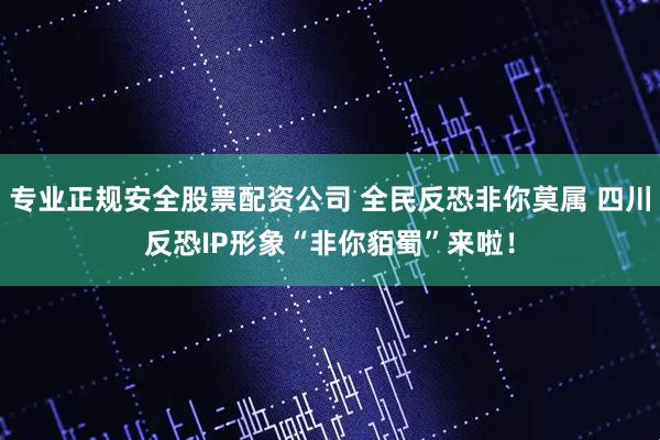 专业正规安全股票配资公司 全民反恐非你莫属 四川反恐IP形象“非你貊蜀”来啦！