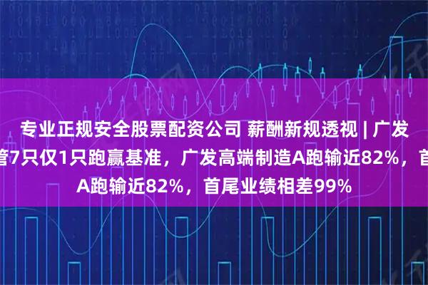 专业正规安全股票配资公司 薪酬新规透视 | 广发郑澄然近三年在管7只仅1只跑赢基准，广发高端制造A跑输近82%，首尾业绩相差99%